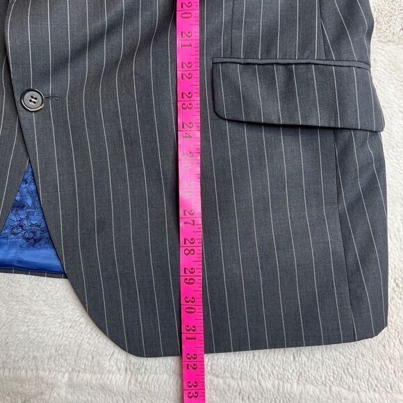 Ted Baker Gray Sport Coat Blazer Mens 48R No Ordinary Joe Mob Boss Formal - Picture 9 of 12
